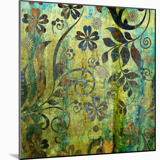 Art Vintage Floral Background Pattern-Irina QQQ-Mounted Art Print