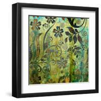 Art Vintage Floral Background Pattern-Irina QQQ-Framed Art Print