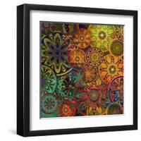 Art Vintage Floral Background-Irina QQQ-Framed Art Print