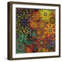 Art Vintage Floral Background-Irina QQQ-Framed Art Print