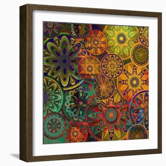 Art Vintage Floral Background-Irina QQQ-Framed Art Print