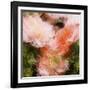 Art Vintage Floral Blurred Background with Pink Peonies in Garden-Irina QQQ-Framed Art Print