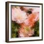 Art Vintage Floral Blurred Background with Pink Peonies in Garden-Irina QQQ-Framed Art Print