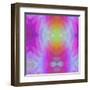 Art Vintage Geometric Ornamental Pattern, Blur Background in Lilac and Pink Colors-Irina QQQ-Framed Art Print