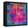 Art Vintage Word Pattern-Irina QQQ-Framed Stretched Canvas