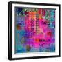 Art Vintage Word Pattern-Irina QQQ-Framed Art Print