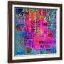 Art Vintage Word Pattern-Irina QQQ-Framed Art Print