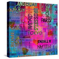 Art Vintage Word Pattern-Irina QQQ-Stretched Canvas