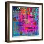 Art Vintage Word Pattern-Irina QQQ-Framed Art Print