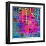 Art Vintage Word Pattern-Irina QQQ-Framed Art Print