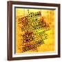 Art Vintage Word Pattern-Irina QQQ-Framed Art Print