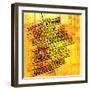 Art Vintage Word Pattern-Irina QQQ-Framed Art Print