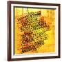 Art Vintage Word Pattern-Irina QQQ-Framed Art Print