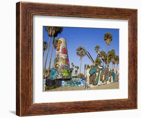 Art Walls, Legal Graffiti, on Venice Beach, Los Angeles, California, USA-Richard Cummins-Framed Photographic Print