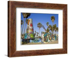 Art Walls, Legal Graffiti, on Venice Beach, Los Angeles, California, USA-Richard Cummins-Framed Photographic Print