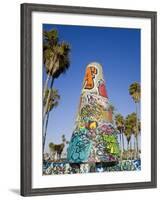 Art Walls, Legal Graffiti, on Venice Beach, Los Angeles, California, USA-Richard Cummins-Framed Photographic Print