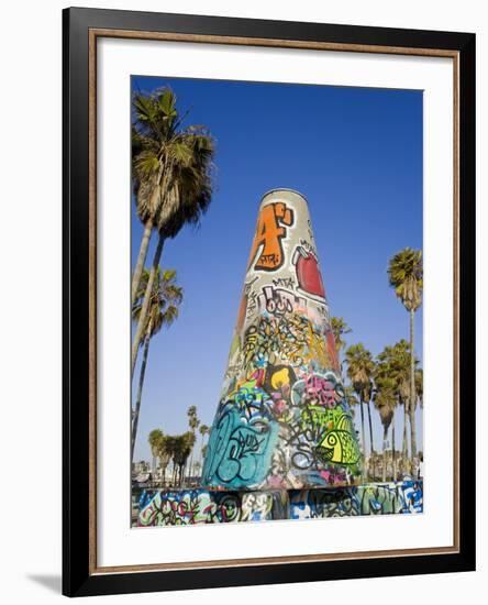 Art Walls, Legal Graffiti, on Venice Beach, Los Angeles, California, USA-Richard Cummins-Framed Photographic Print