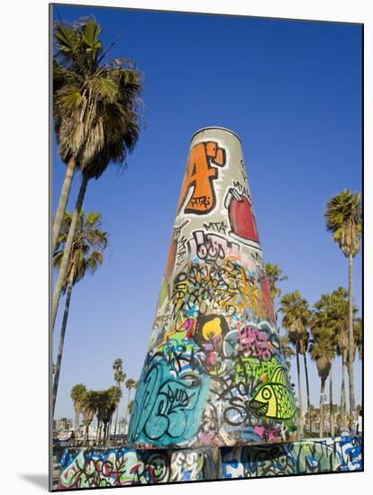 Art Walls, Legal Graffiti, on Venice Beach, Los Angeles, California, USA-Richard Cummins-Mounted Photographic Print