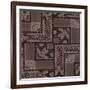 Artdeco Sepia-Mindy Sommers-Framed Giclee Print