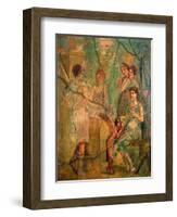 Artemis and Calisto, C.45-79-null-Framed Art Print