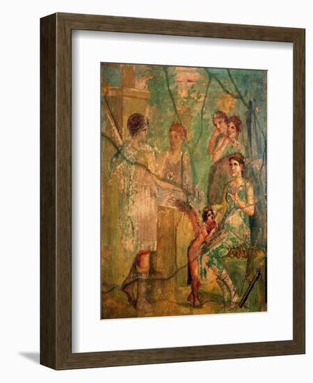 Artemis and Calisto, C.45-79-null-Framed Art Print