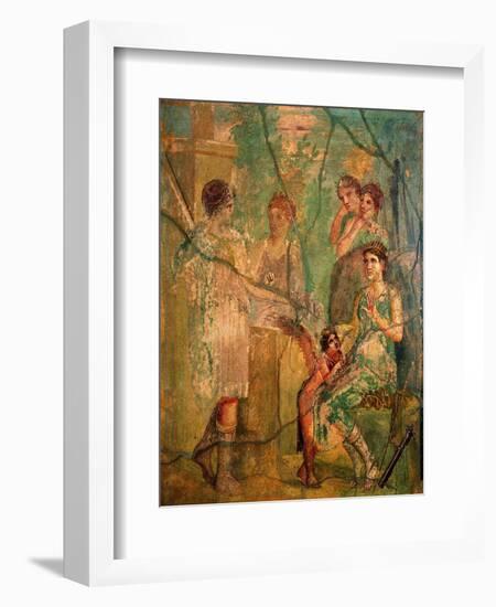 Artemis and Calisto, C.45-79-null-Framed Art Print