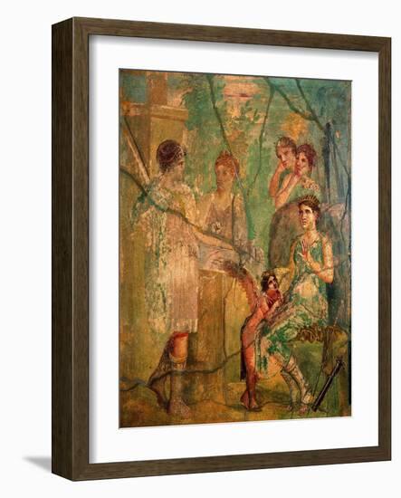 Artemis and Calisto, C.45-79-null-Framed Art Print