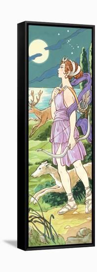 Artemis (Greek), Diana (Roman), Mythology-Encyclopaedia Britannica-Framed Stretched Canvas