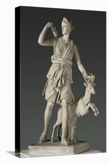 Artemis the Huntress, known as the 'Diana of Versailles'-null-Stretched Canvas