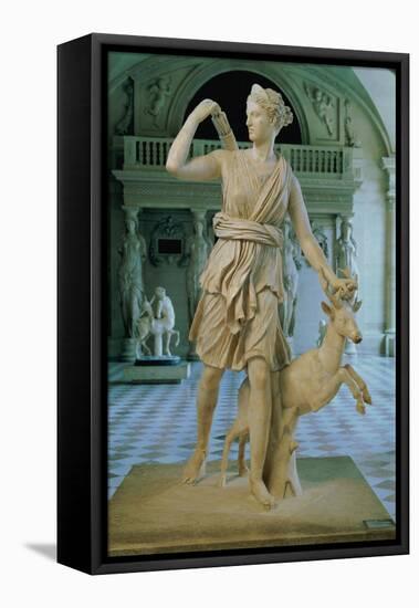 Artemis the Huntress, Known as the "Diana of Versailles"-null-Framed Stretched Canvas