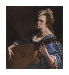 Self-Portrait as a Lute Player, c.1615-18-Artemisia Gentileschi-Premium Giclee Print