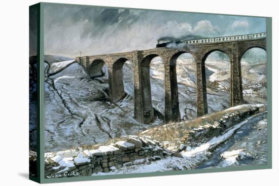 Arten Gill Viaduct-John Cooke-Stretched Canvas