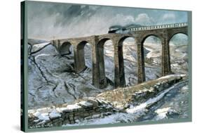 Arten Gill Viaduct-John Cooke-Stretched Canvas