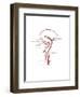 Arteries Found in the Head, Illustration-Gwen Shockey-Framed Art Print