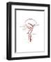 Arteries Found in the Head, Illustration-Gwen Shockey-Framed Art Print