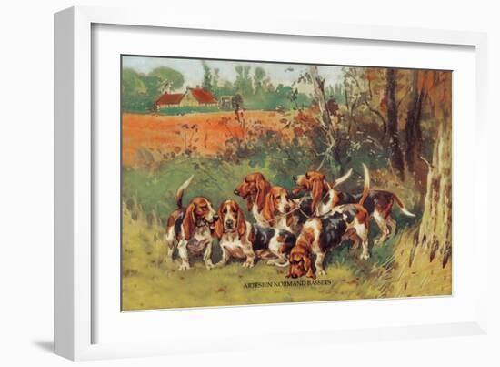 Artesien Normand Bassets-Baron Karl Reille-Framed Art Print