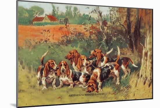 Artesien Normand Bassets-Baron Karl Reille-Mounted Art Print