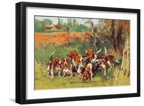 Artesien Normand Bassets-Baron Karl Reille-Framed Art Print