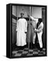 Arthritis Patient Being Treated with Stretching Device at Clinic-Alfred Eisenstaedt-Framed Stretched Canvas