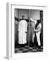 Arthritis Patient Being Treated with Stretching Device at Clinic-Alfred Eisenstaedt-Framed Photographic Print