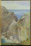 Tintagel, 1887 (W/C with Gouache on Paper)-Arthur Ackland Hunt-Framed Premium Giclee Print