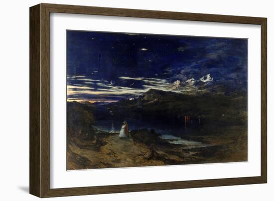 Arthur and Aegle in the Happy Valley, 1849-John Martin-Framed Giclee Print