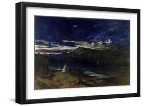 Arthur and Aegle in the Happy Valley, 1849-John Martin-Framed Giclee Print