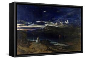 Arthur and Aegle in the Happy Valley, 1849-John Martin-Framed Stretched Canvas