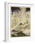 Arthur and Questing Beast-Arthur Rackham-Framed Art Print