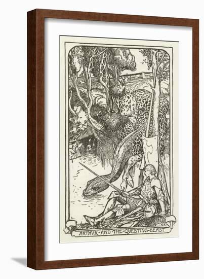 Arthur and the Questing-Beast-Henry Justice Ford-Framed Giclee Print