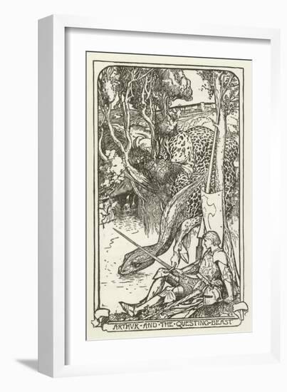 Arthur and the Questing-Beast-Henry Justice Ford-Framed Giclee Print