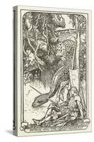 Arthur and the Questing-Beast-Henry Justice Ford-Stretched Canvas