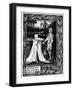 Arthur and the Strange Mantle, an Illustration from 'Le Morte D'Arthur' by Sir Thomas Malory-Aubrey Beardsley-Framed Giclee Print