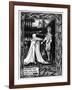 Arthur and the Strange Mantle, an Illustration from 'Le Morte D'Arthur' by Sir Thomas Malory-Aubrey Beardsley-Framed Giclee Print